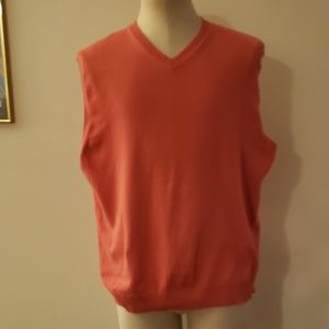 Salmon/ orange sweater vest
